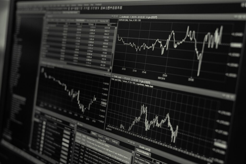 stock, trading, monitor Chinese yuan 